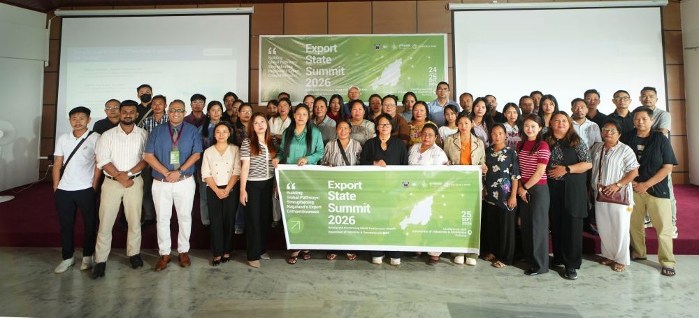 Participants and officials during the Export State Summit 2026 for MSMEs from the food sector held in Kohima.